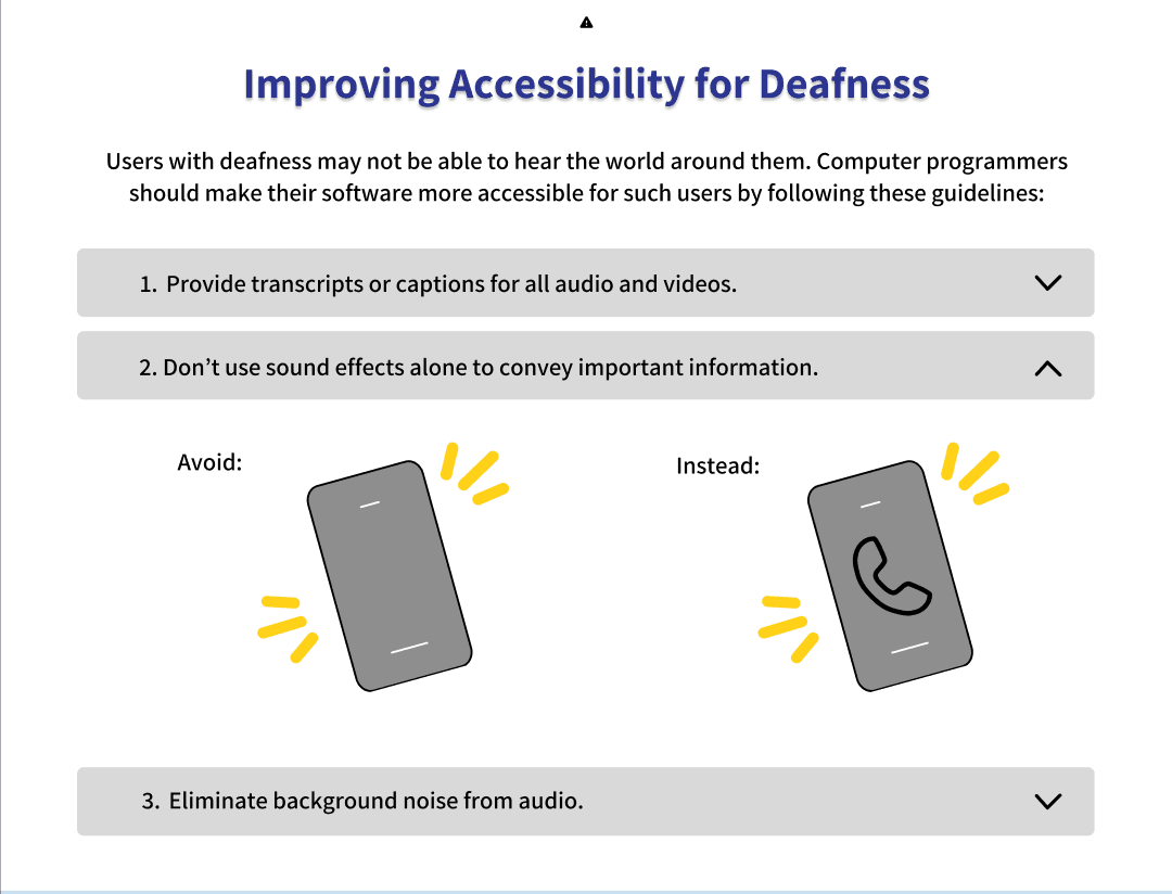 Improving Accessibility for Deafness resource page